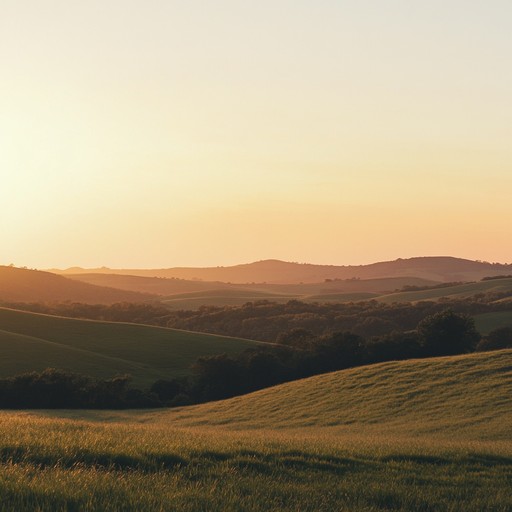 A soothing instrumental piece that captures the essence of the peaceful american countryside, with gentle melodies evoking images of rolling hills and open skies.