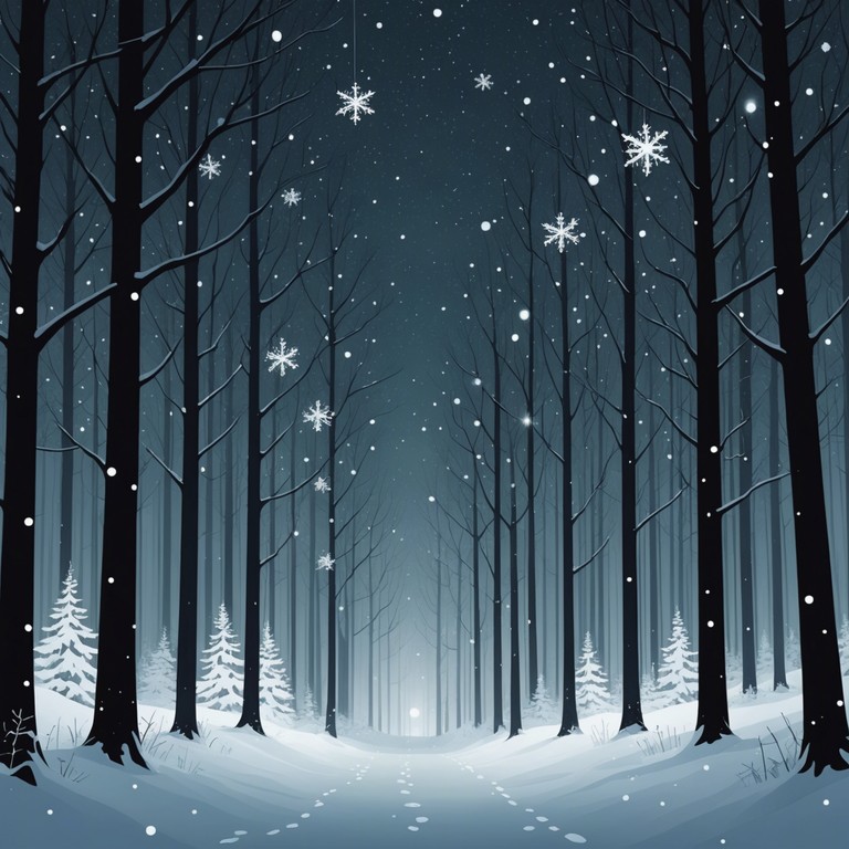 Immerse yourself in the magical atmosphere of a perfect winter night where festive tunes and ethereal waves collide, creating a soothing, joyful, and mystical sound experience.