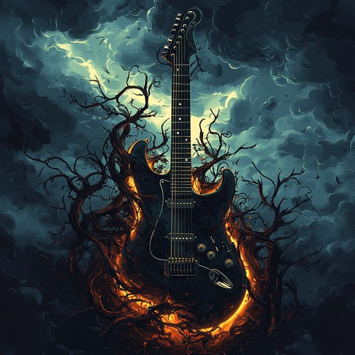 An instrumental that fuses funk rhythms with heavy rock elements, featuring eerie guitar riffs and a brooding bassline that together build an atmosphere of suspense and impending danger.