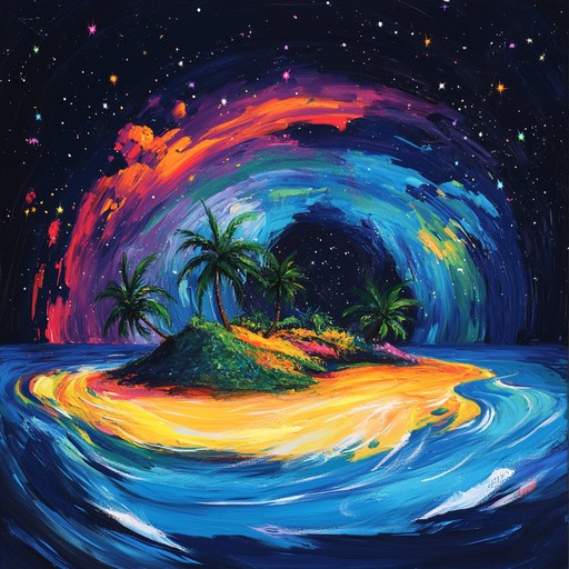 Experience a mesmerizing instrumental calypso piece that blends traditional caribbean rhythms with psychedelic soundscapes, creating an immersive journey through tropical vistas and dreamy atmospheres.