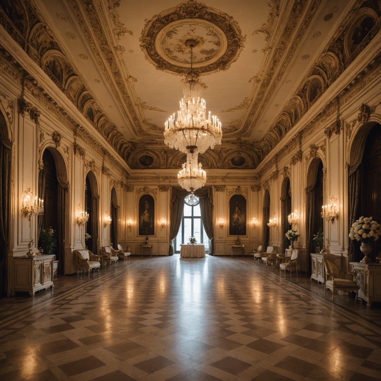 This track embodies the spirited dynamics of baroque compositions infused with a modern energetic twist, designed to evoke the dazzling atmosphere of a 17th century royal court engaged in lively intrigue and sophisticated dances.