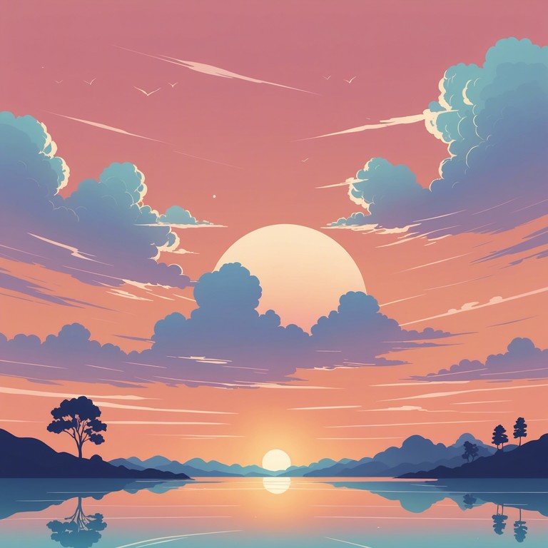 A voyage into tranquility, where each synth wave caresses the senses, creating an atmosphere ripe for dreaming or gentle creation. Ideal for use in creative projects or simply to relax and let the mind wander.