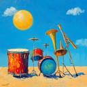 an instrumental blending styles to evoke happy vibes