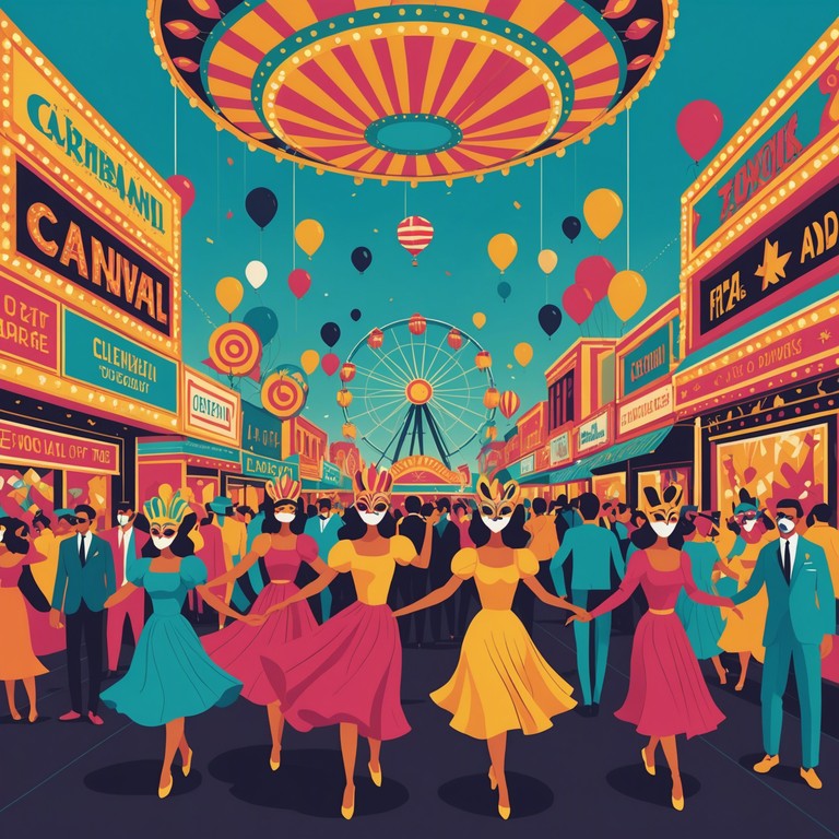 This instrumental track embodies the spirit of a lively carnival, with rhythms that mimic the heartbeat of the festivities. The music transports listeners to a world filled with colorful parades, exuberant dancers, and the exhilarating rush of the rides. Perfect for evoking the excitement and joy of a festive celebration.