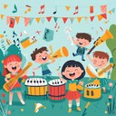 a cheerful tune celebrating children's play and imagination