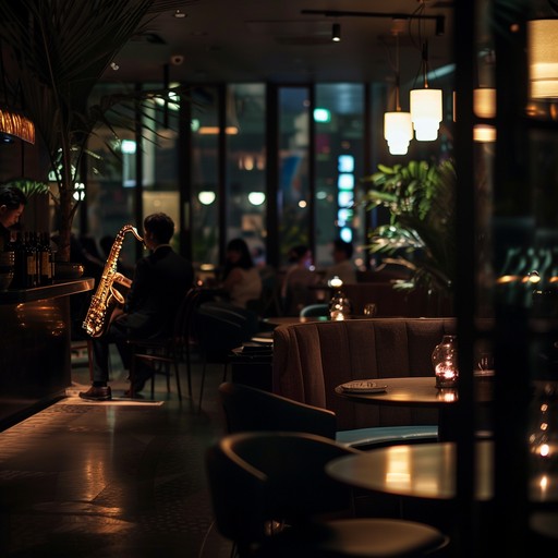 Imagine a chic lounge bar in the heart of a bustling city, where the night air is filled with confident and sophisticated vibes. This instrumental track blends smooth, jazzy elements with a modern urban twist, creating a perfect backdrop for an evening out. It features mellow saxophone melodies intertwined with sleek electronic beats, evoking a sense of confidence and contemporary elegance.