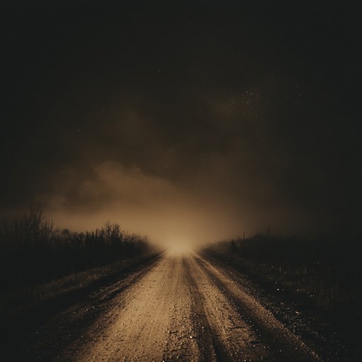 A chilling instrumental that captures the loneliness and danger of traveling deserted roads at midnight, blending haunting guitar melodies with a foreboding atmosphere.