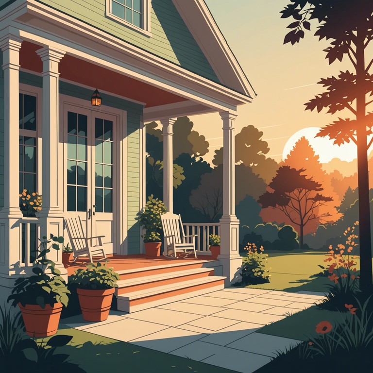 Imagine sitting on a porch, early morning, as the world awakens around you. The gentle tunes from an acoustic guitar harmonize with the natural chorus of morning birds, creating a soundtrack that complements the first light of day touching the dew covered lawns.