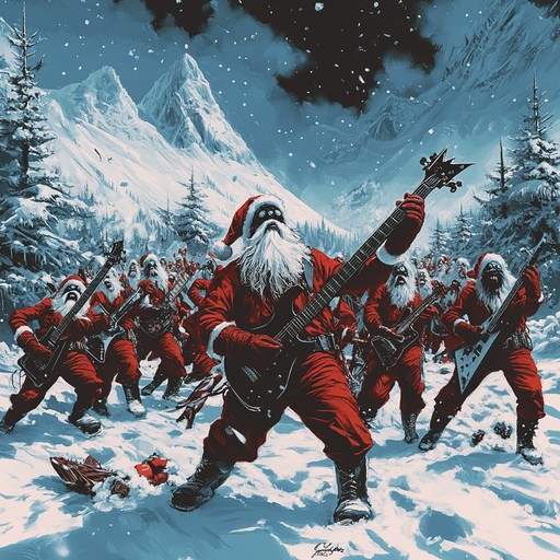 The track plunges you into a winter wonderland where crushing deathcore riffs and guttural screams coexist with the joyful sounds of christmas, adorned with jingle bells and cheerful melodies. A fascinating collision of merriness and mayhem that turns conventional holiday music on its head.