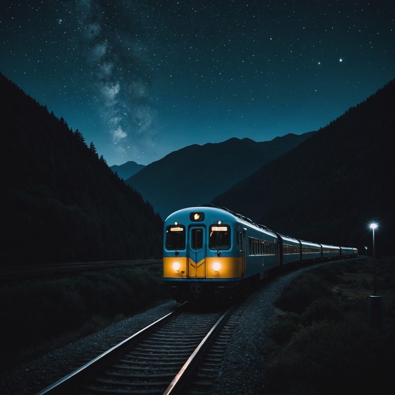 A deep, moving blues piece featuring soul stirring guitar melodies intertwined with the thematic essence of a late night journey. The song captures the reflective mood of traveling alone by a train under the starry sky, contemplating life's twisting paths. Classic blues structure with a focus on melodic exploration and dynamic expression.