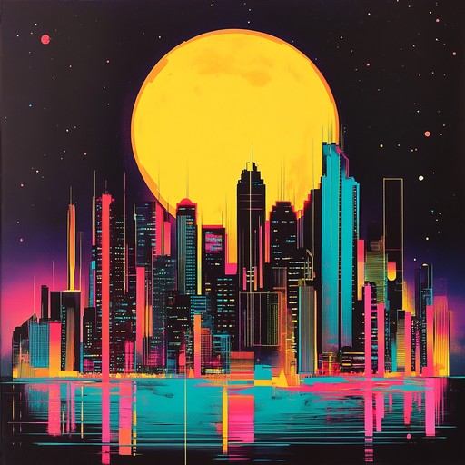 An instrumental journey blending synthwave rhythms with urban vibes, capturing the pulsating heartbeat of a city bathed in neon lights. The track evokes the excitement and mystery of nocturnal urban exploration, with retro synths and modern beats painting a vivid soundscape.