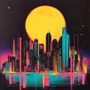 synthwave rhythms capturing the heartbeat of the city night