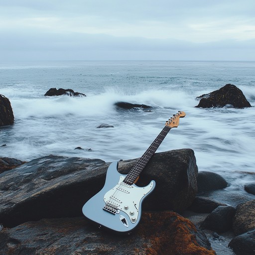 Picture a calm, forceful acoustic guitar playing against the backdrop of the setting sun over a rocky landscape. Rolling percussion adds depth to the soothing yet powerful melodies, creating a serene, natural ambiance perfect for relaxation.