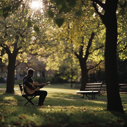 A soothing acoustic driven punk composition that melds serene guitar lines with a sense of subdued rebellion. The track invites contemplation and gentle defiance, encapsulating the spirit of peaceful protest in a soothing, reflective manner.