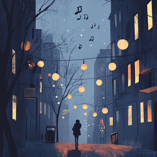 This instrumental track blends whimsical melodies with downtempo beats, creating a soothing yet playful atmosphere that captures the feeling of solitary exploration through serene city streets at dusk