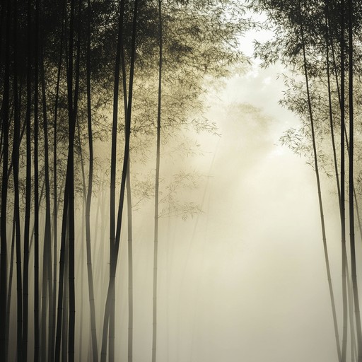 A gentle, meditative soundscape that captures the serenity of an ancient bamboo forest. The piece blends the melodic whispers of the wind through bamboo with a calming flute melody, inviting listeners into a peaceful, mystical realm.