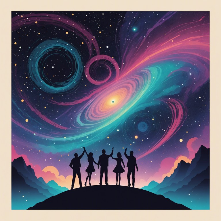 This track embodies a journey through a cosmic soundscape fused with the grooves of funk rock. Perfect for exploring themes of space travel and abstract artistry, the music creates a compelling narrative of interstellar adventures, conveyed through intricate guitar riffs and funk driven rhythms.