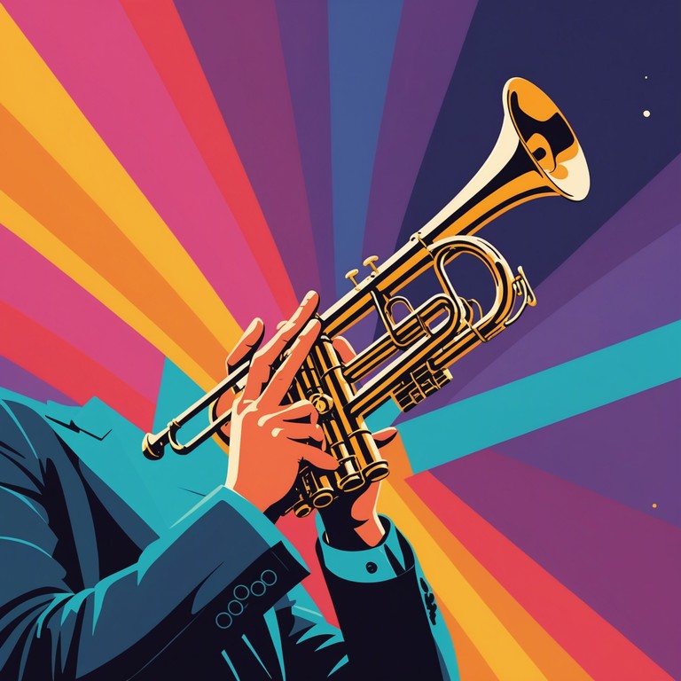 Feel the adrenaline and joy of a broadway night out with this energetic, trumpet led groove that transports you to a world of bright lights and lively performances, perfect for a spirited evening.