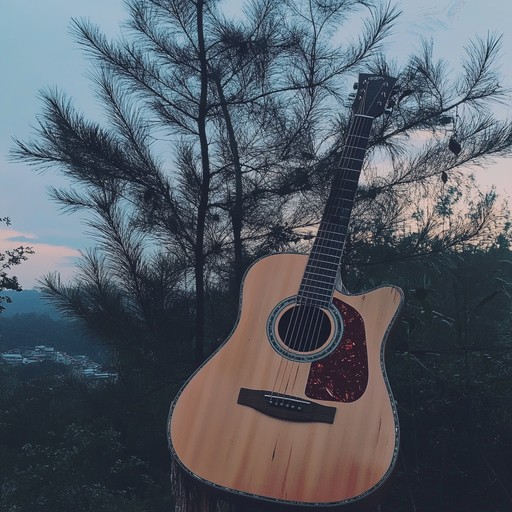 A soothing acoustic folk melody that embodies the peacefulness of evening among pine trees, inspiring reflection and calm