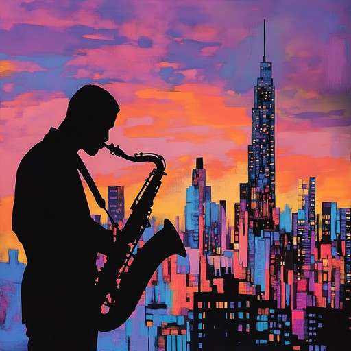 An instrumental piece that fuses lively jazz rhythms with soulful harmonies, capturing the exhilaration of an urban adventure after sunset