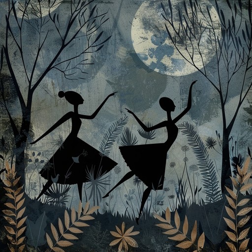 A single, haunting violin plays as if it breathes the chill of moonlit air into the evening. Each note is a step back in time, a sweetly sorrowful echo weaving through the silhouetted dancers in the night. This music stirs the soul with its blend of passion and the supernatural, perfect for a reflective, moonlit night.