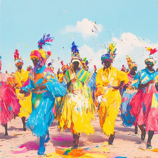 An instrumental piece capturing the lively atmosphere of a carnival, blending energetic percussion with melodic brass to evoke feelings of hope and celebration.