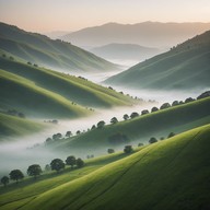 soothing strings sweep across timeless landscapes