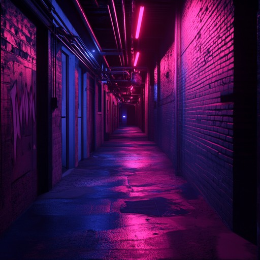 Complex synth layers evoke the somber mood of urban decay.