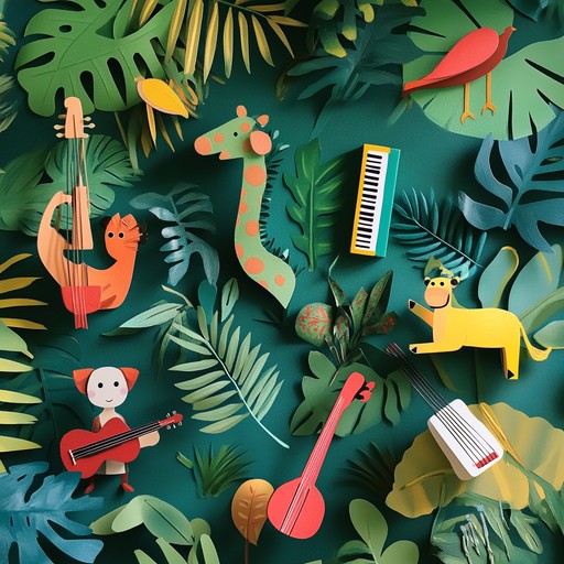 This track features a playful and upbeat melody perfect for children's dance parties and playtime. Using simple, catchy rhythms and energetic percussion, it creates an irresistibly fun and lively jungle themed atmosphere that will have kids moving and giggling all day long. Sounds of animal noises and nature are sprinkled in to ignite their imaginations.