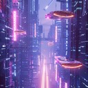 vibrant, futuristic beat with dark, edgy undertones