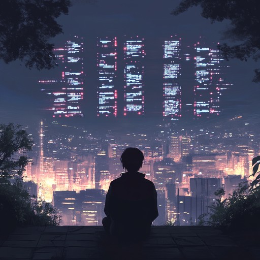 A soft electronica track featuring gentle synthesizer layers that create an atmosphere of sadness and reflection, symbolizing the fading memories and lost connections in a digital age