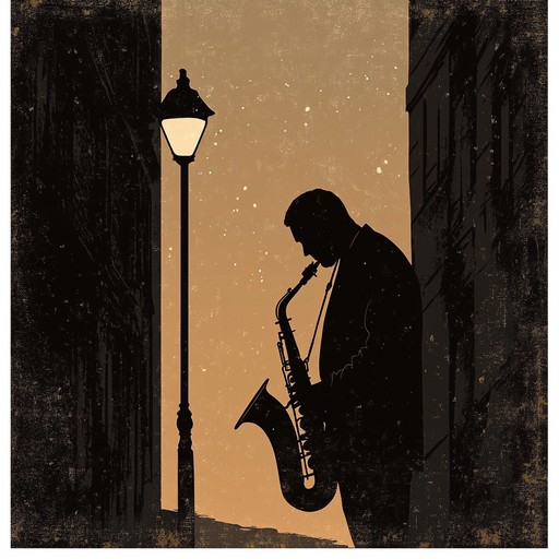 An instrumental lounge piece that combines smooth rhythms with an undercurrent of tension, featuring saxophone melodies that weave through a shadowy, urban soundscape under the cloak of night.