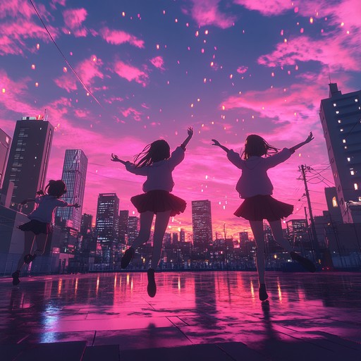 An invigorating jpop track that promises to brighten the listener’s day. With its lively synthesizer lead, dynamic beats, and infectious melody, this instrumental captures the essence of happiness and motivation, reminiscent of a vibrant anime opening theme.