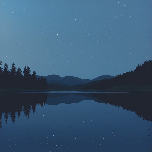 An instrumental piece blending gentle guitar strums with soothing piano, capturing the tranquility of starlit nights and peaceful reflections.