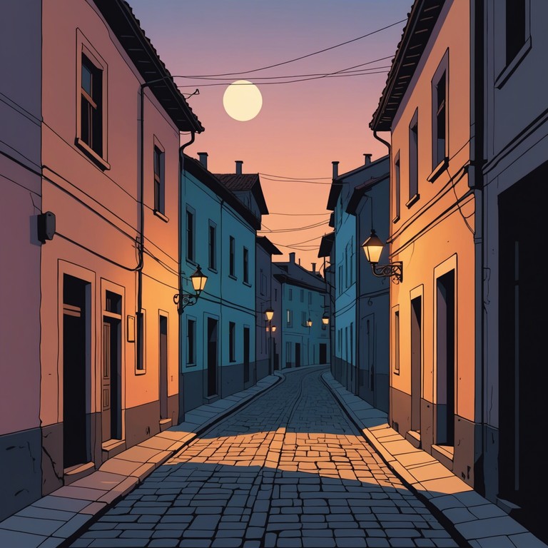 Imagine navigating through the narrow, cobblestone paths of an old bulgarian town as dusk falls, with every accordion note emphasizing the chill of the encroaching night against a backdrop of folkloric mystique.