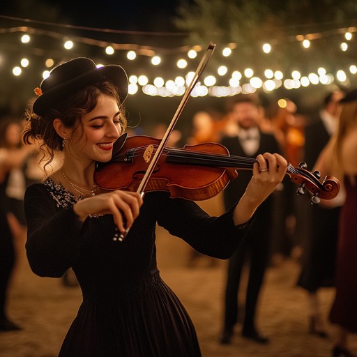 A deeply passionate klezmer piece that takes the listener on an emotional journey through traditional jewish dance music. The expressive violin leads the way with fiery and soulful melodies, underscored by dynamic and rhythmic accompaniment that evokes the intense spirit of celebration and lament.