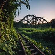 abandoned amusement park inspires dark melodies.