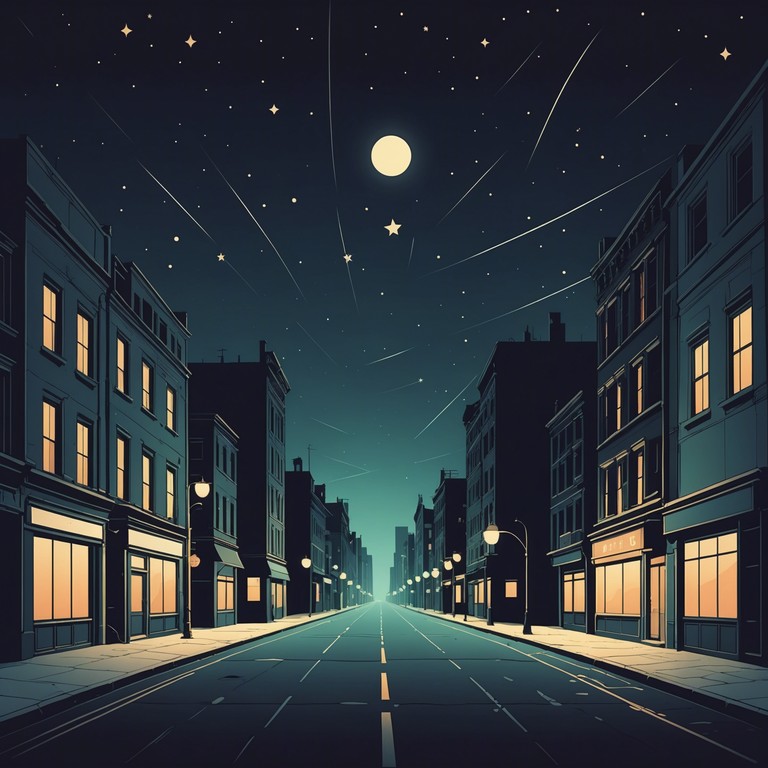 This instrumental track features a soft blend of mellow hip hop rhythms and introspective melodies, perfect for late night reflections or soothing background music. The gentle cadence and ambient synths create a peaceful soundscape that mirrors the solitude and calm of a city at night.