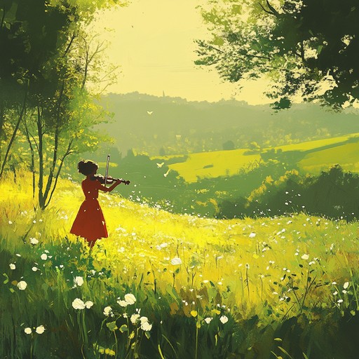 An instrumental piece that evokes the image of dancing in sunlit meadows, filled with joy and hope. A blend of traditional folk melodies with a waltz rhythm, it aims to bring the listener a sense of light heartedness and carefree happiness.