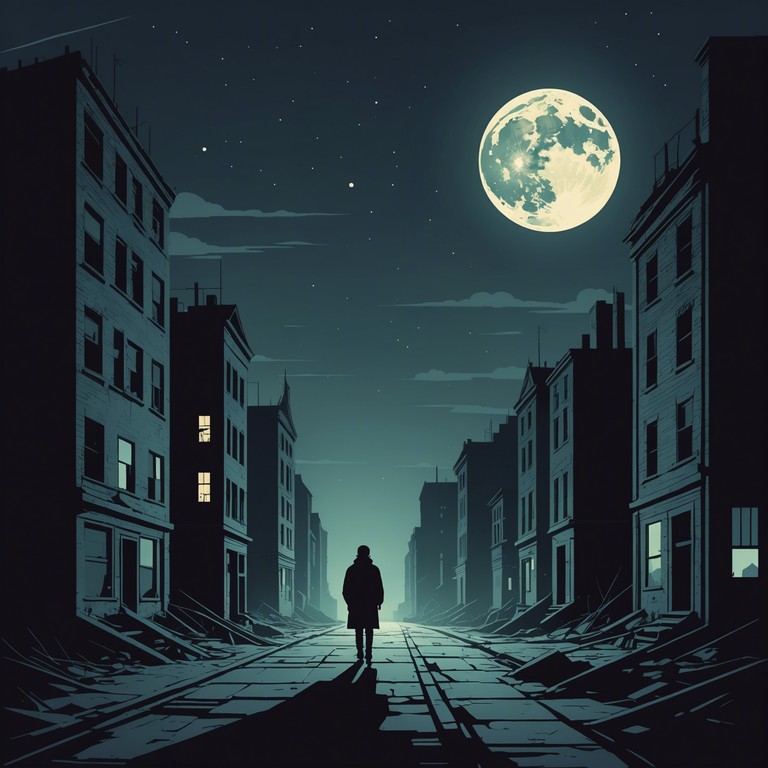 In 'shadows of silent streets', the soundtrack explores a nocturnal world gripped by tension and unresolved mysteries. This composition merges aggressive electronic beats with the chilling expanse of dark melodies, crafting a soundscape perfect for exploring shadowy urban environments. The music marches on with relentless aggression, carrying traces of danger and suspense, perfectly encapsulating the feel of suspenseful late night wanderings.