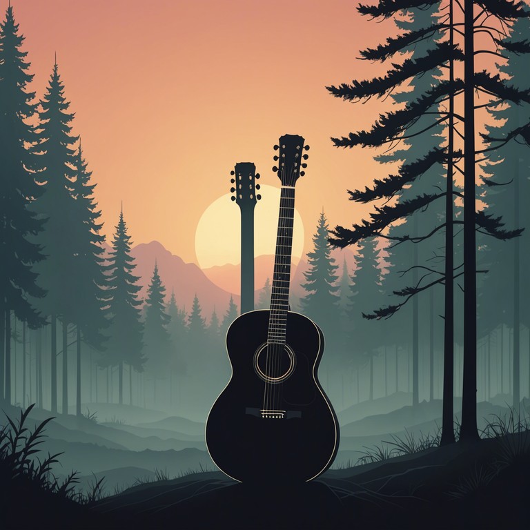 This track captures a deep sense of solitude and reflection through its haunting melodies. The use of acoustic guitar emphasizes the raw emotion and the essence of nature's quiet moments, making it a perfect song to accompany introspections or a solitary walk in the woods.