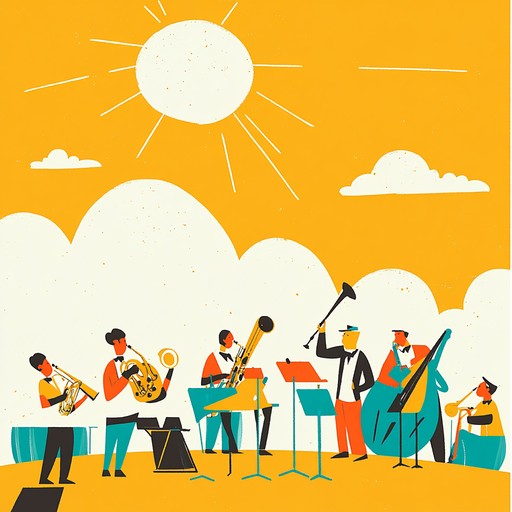 An invigorating swing jazz track that captures the brilliance of a summer afternoon. Playful brass sections intertwine with lively rhythms to create a fresh, invigorating atmosphere. Perfect for lifting spirits and inspiring joyful movements