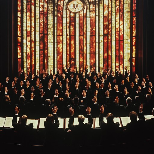 In this spiritual track, a gospel choir brings powerful emotions to light through uplifting harmonies and dynamic crescendos, taking the listener on a journey of redemption and celebration. The deep connection to faith and community is palpable as every note resonates with the joy of spiritual awakening.