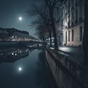 evening stroll under twinkling city lights