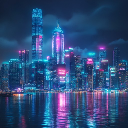 Dive into a pulsating future cityscape where neon lights dance to electrifying beats. Each sound is a journey through a cybernetic metropolis bustling with energy, creating a hypnotic, otherworldly atmosphere.