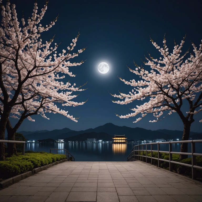 In this track, traditional japanese instruments meet futuristic synth sounds to create a mystical ambiance that captures the essence of a midnight stroll under blooming sakura trees. The combination of timeless melodies with contemporary electronic elements provides a bridge between the old and the new, embodying the soul of japan with a modern twist.