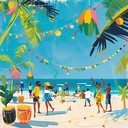 uplifting island rhythms for vibrant holiday celebrations. joyful vibes.