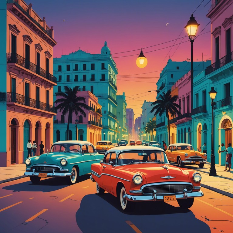 This track emulates the nostalgic essence of havana’s lively jazz clubs in the 1940s, where rhythmic percussion blends smoothly with soulful brass sounds creating a vibrant yet melancholic atmosphere. The piece should transport the listener straight to a warm, breezy evening where history, culture, and music seamlessly intersect in the heart of cuba