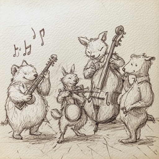 Drawing inspiration from children's giggles and the unpredictable antics of pets during play, this tune encapsulates the heartwarming hilarity that ensues when animals are at their most spirited and free. Between the choreographed chaos of a pet party, each note finds its place in this merry medley.