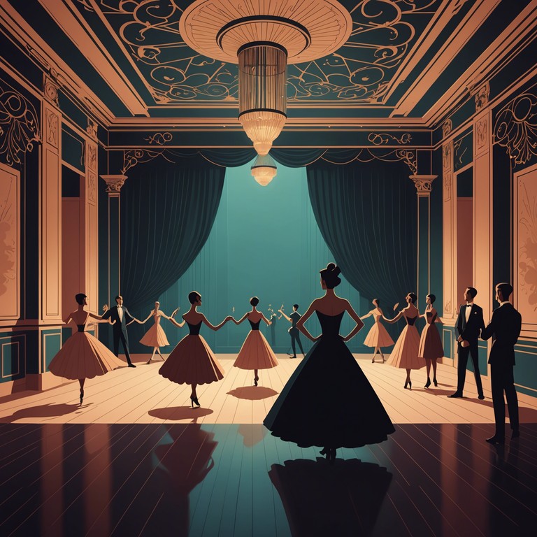 With a focus on creating a deeply suspenseful mood through the traditional dance form of mambo, this alternative version explores darker tones and more pronounced rhythm changes. The trumpet still leads, plunging the listener into a story of intrigue and anticipation during a mysterious ballroom dance night.